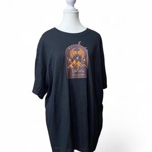 Aris Midnight Black Tee with Gold Graphic